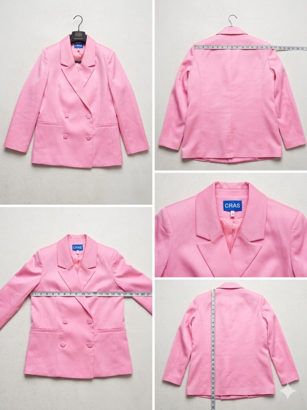 CRAS Pink Double-Breasted Blazer - very good Condition
